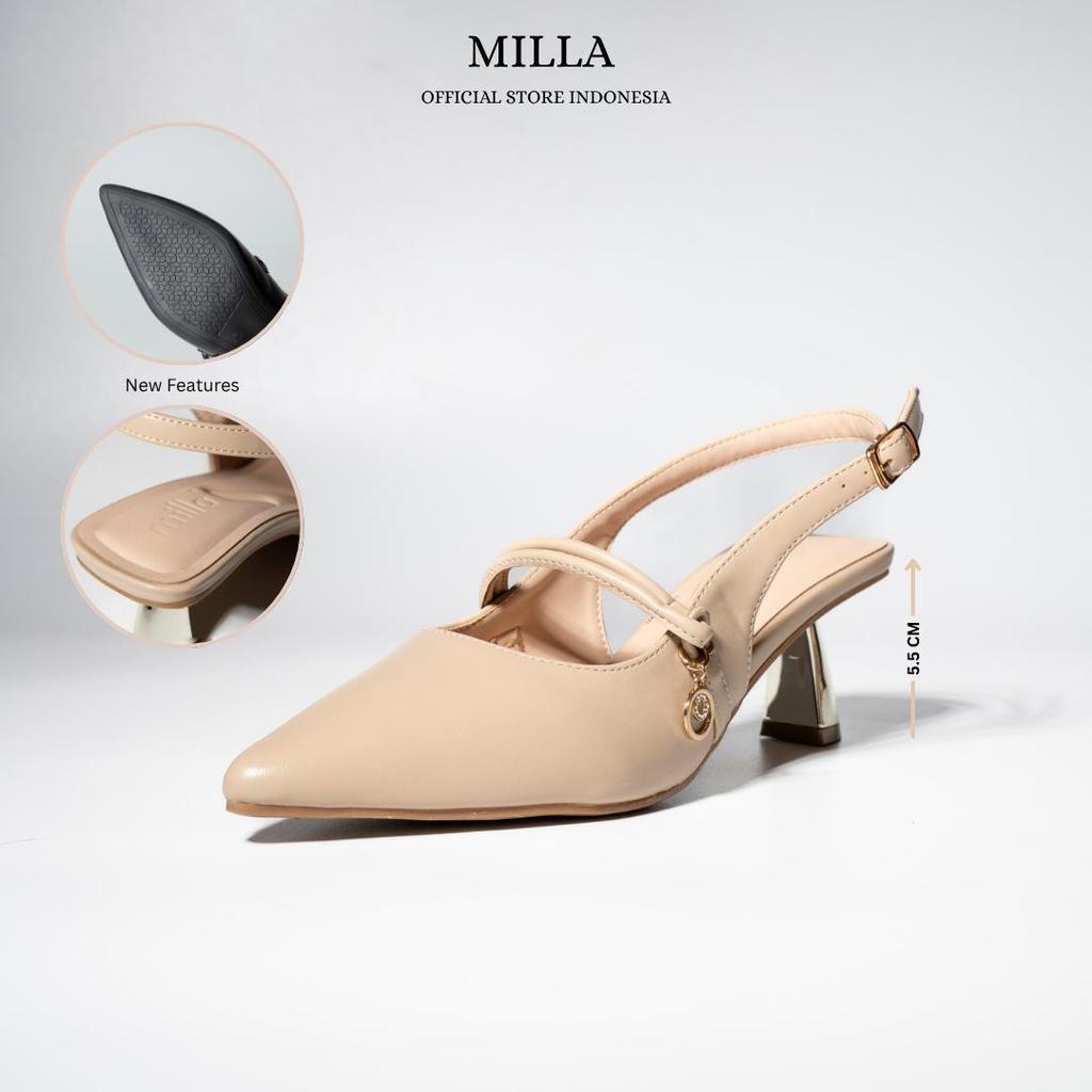 Milla Colette Grace Chain - Sepatu High Heels Wanita Pesta Hak Tinggi 5.5cm