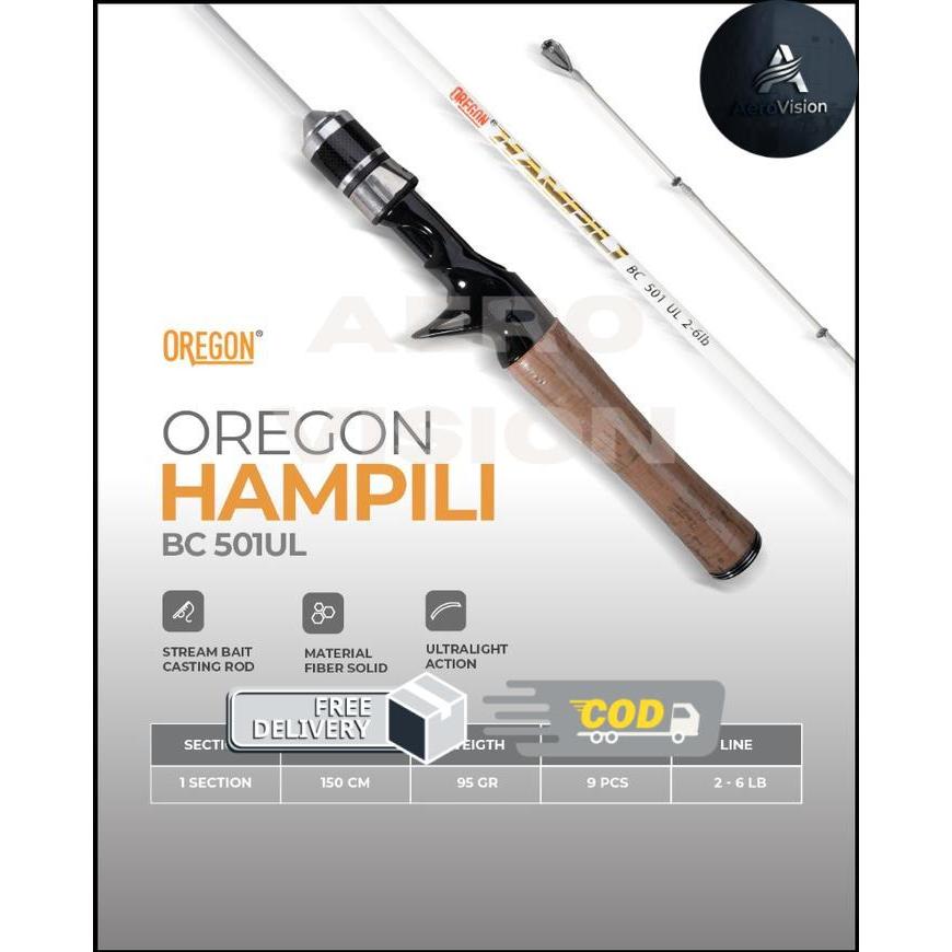 Joran Bait Casting Oregon Hampili 501 - 2-6lb