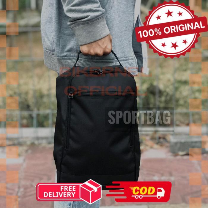 Tas Olahraga - Tas Sepatu Sepak Bola & Futsal Warna Hitam Polos - -, -