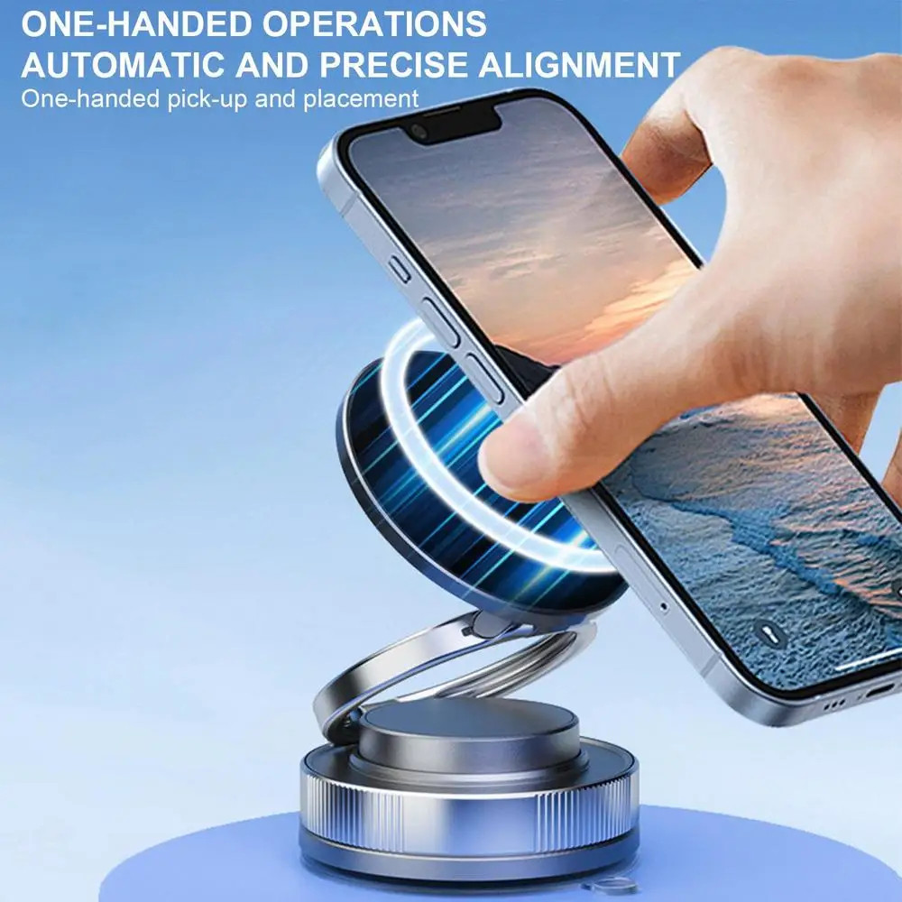 Holder HP Mobil Magnetic Suction Cup Foldable Car Phone Holder