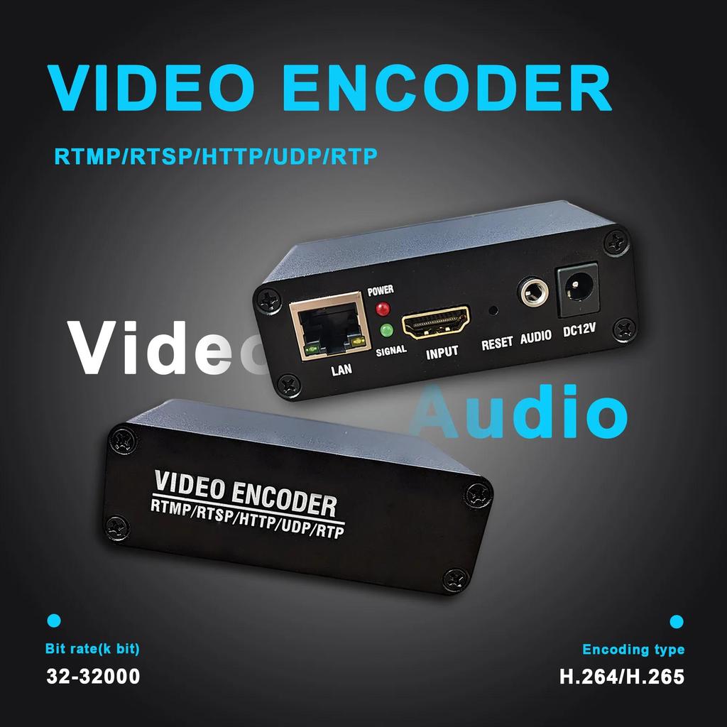 1 Channel Mini HD Video Encoder Webcast Fader H265 H264 HEVC IPTV CATV HDMI to IP RTMP SRT UDP HLS R