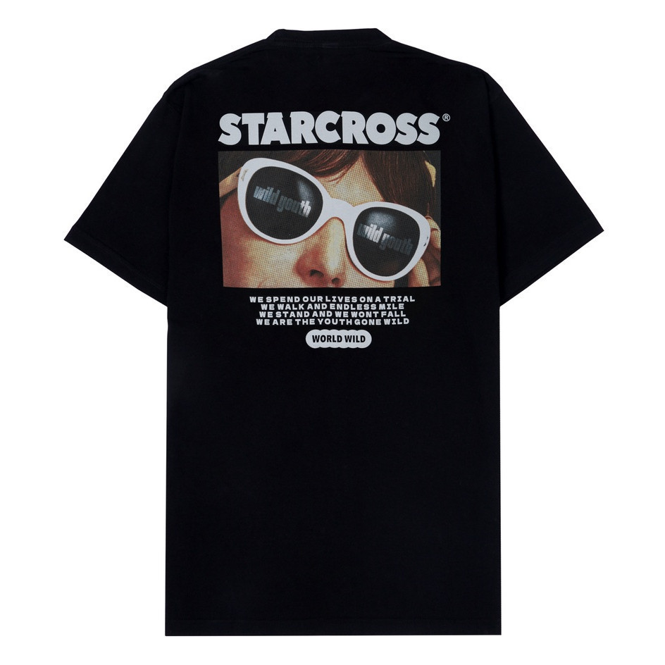 STARCROSS Kaos Pria - SUNGLASSES - Black Original 100% Katun