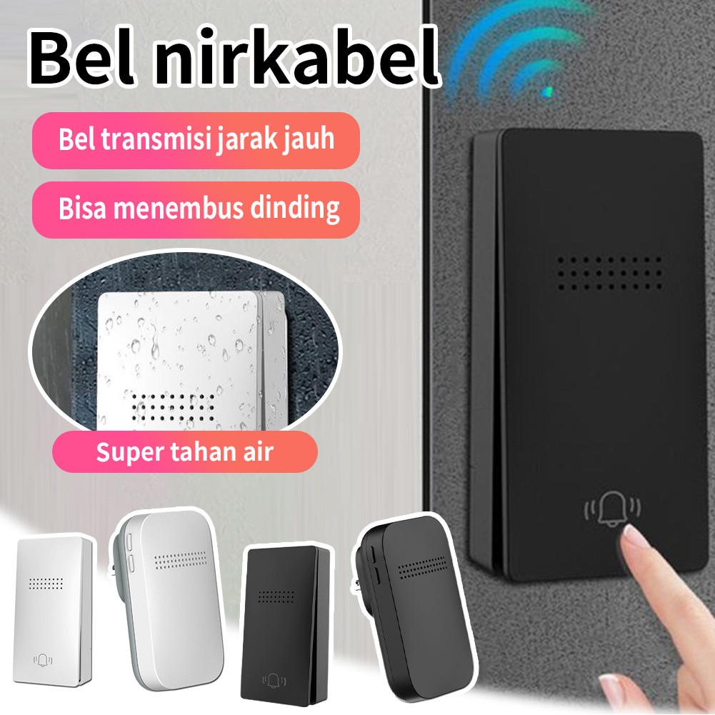 Baterai Free Waterproof Bell Wireless Tanpa Baterai Rumah Wireless Bel