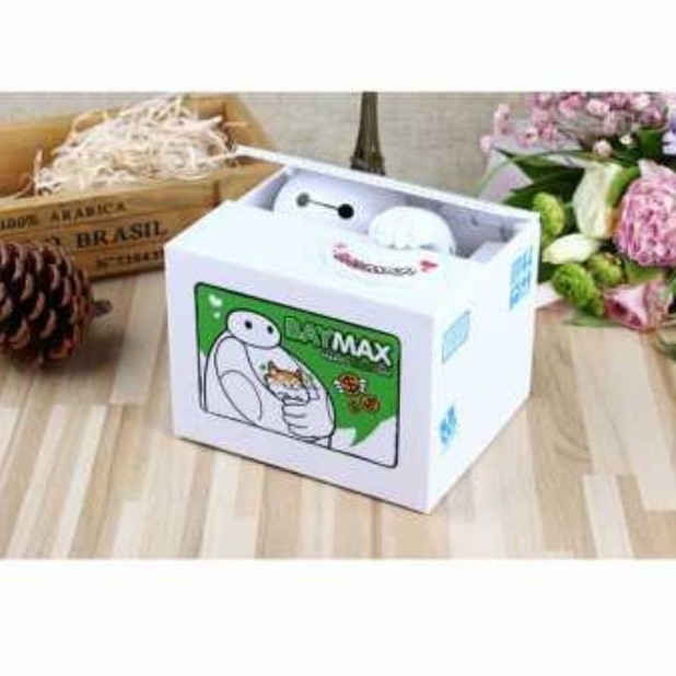 Promo [ Cod ] Celengan Koin Stealing Baymax Unik Nabung Simpan Uang Tabungan Lucu Kapasitas Besar
