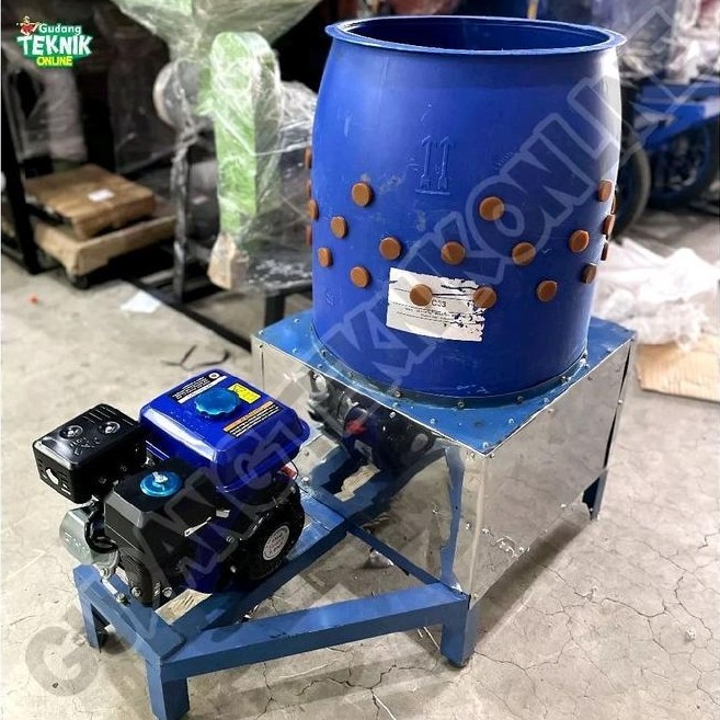 Mesin Cabut Bulu Ayam 3 Ekor EMBER BIRU GEARBOX TINGGAL PAKAI/ Mesin Pencabut Perontok Giling Bulu A