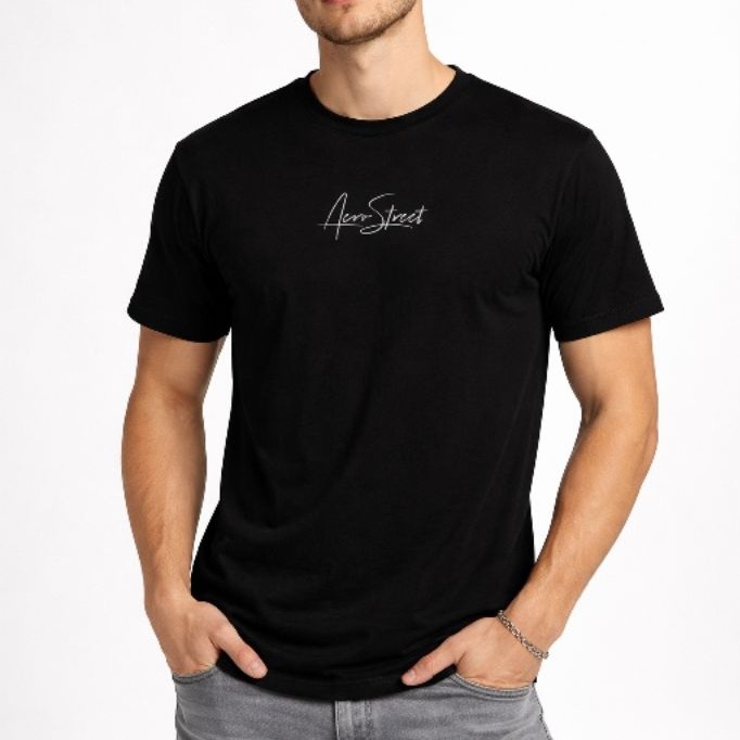 Kaos Aerostreet Pria Elegant - Aerostreet T Shirt Hysteria Hitam - Baju Kaos Aerostreet Distro