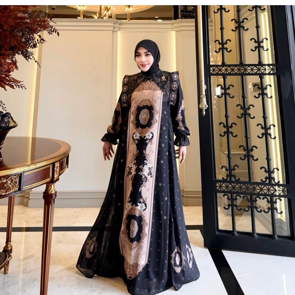 shella saukia dress hitam best seller