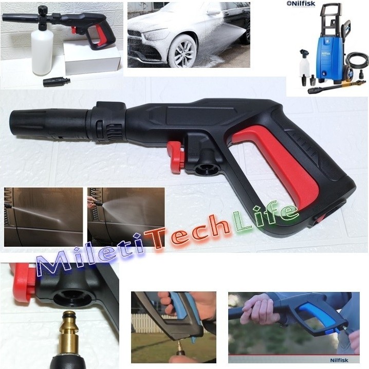 FAVORE Short Gun Nilfisk Replacement Tembakan Gun untuk Jet Cleaner Nilfisk