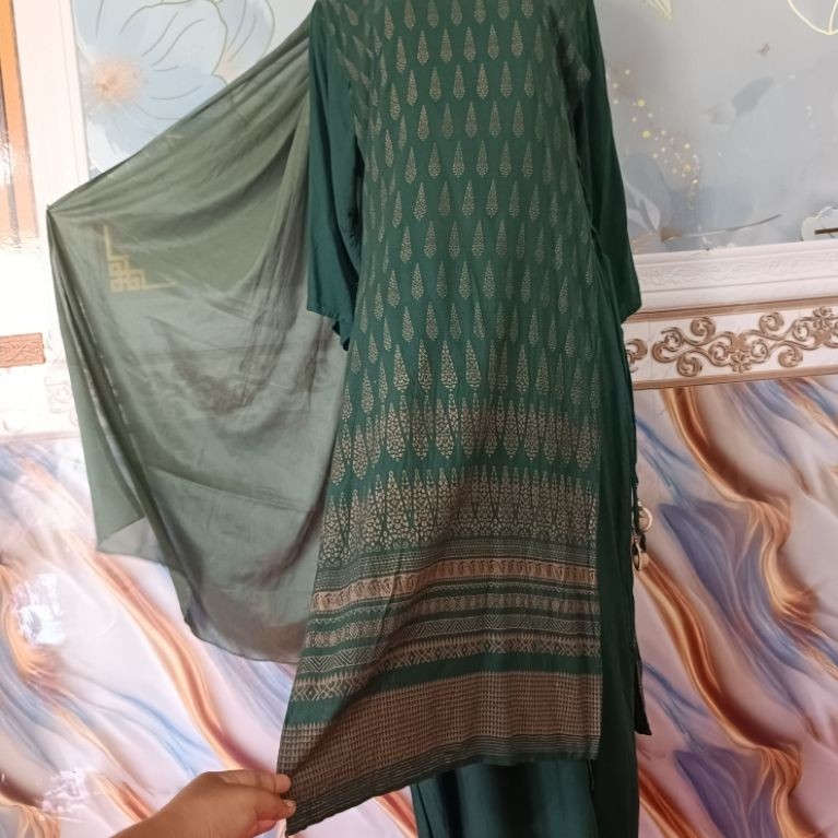 BAJU INDIA/ ANARKALI LIDAH TALI JOTOL SET SELENDANG/ ADEM KATUN RAYON