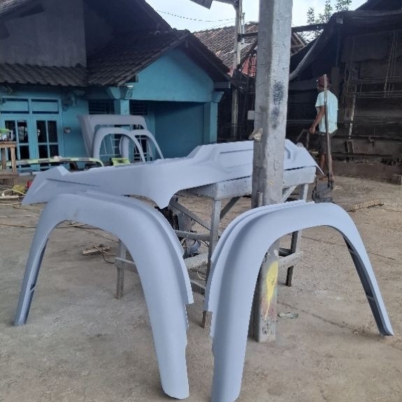 spakbor depan elef macan, model becak (bulet) cat dasar poksian aman dari karat