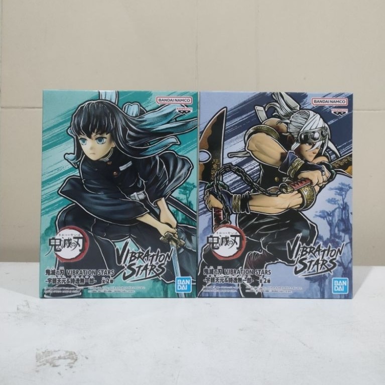 Vibration Stars Demon Slayer Kimetsu no Yaiba Tokito Muichiro Tengen Uzui Bandai Figure Namco mainan