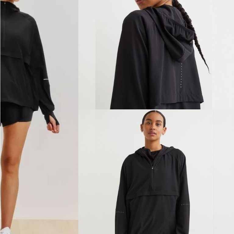 HM Dry Move Running Jacket - Jaket Olahraga Hoodie