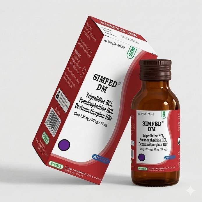 SIMFED DM SIRUP 1 BOTOL @ 60 ML