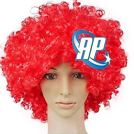 Wig merah / wig kribo / Wig Badut / Wig Cosplay / Rambut Palsu full
