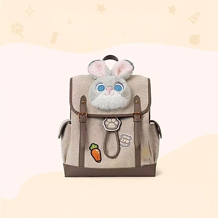 Zootopia Judy Nick Retro Ransel Tas Sekolah Pelajar Ransel Lucu