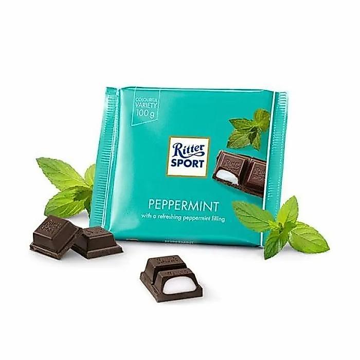 PROMO Ritter Sport Coklat Rasa Peppermint 100gr BISA GRAB
