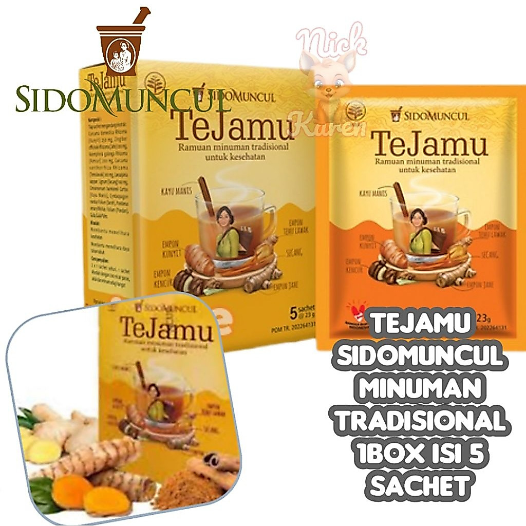 TeJamu Sidomuncul Minuman Tradisional 1box isi 5 sachet