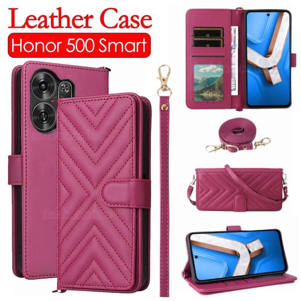 Casing Ponsel Kulit Flip Honor500 Smart 5G untuk Honor 500 Smart Pro Lite 500Smart 500Pro 500Lite 5 