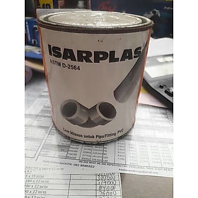 Lem Isarplas kaleng besar. isarplas tube. lem pipa PVC. lem pipa isarplas