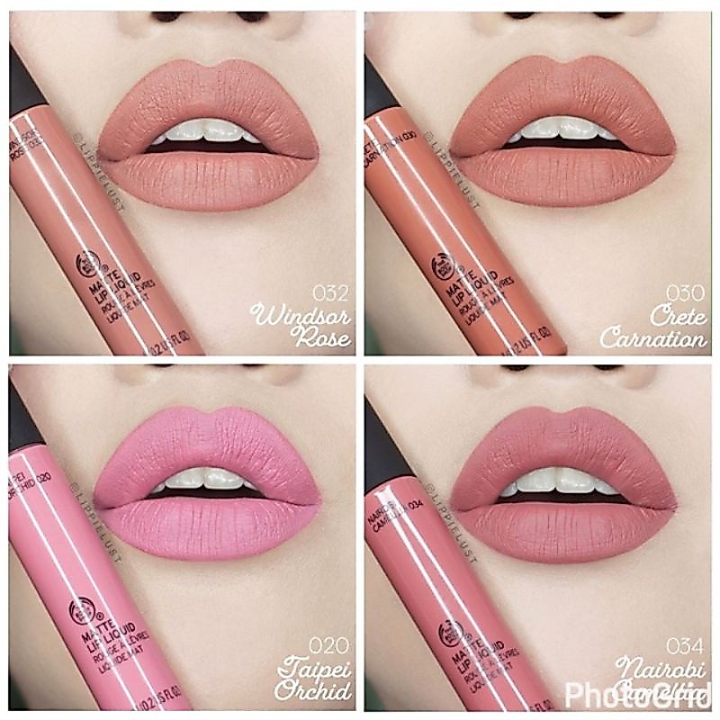 Matte lip liquid the body shop ori 100%