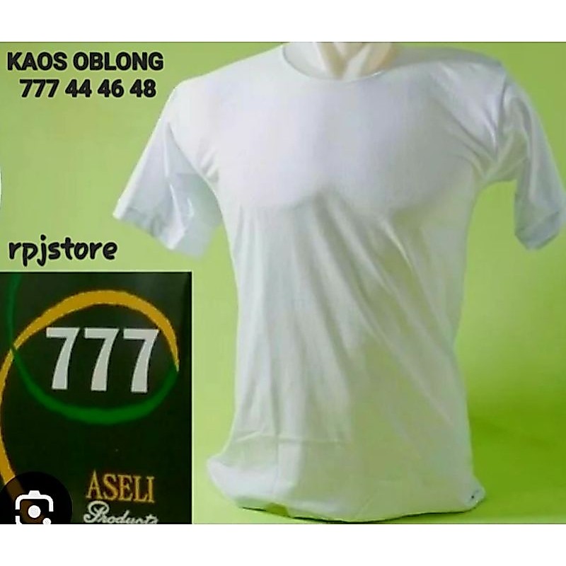 KAOS OBLONG/KAOS DALAM 777 POLOS BESAR 44 46 48
