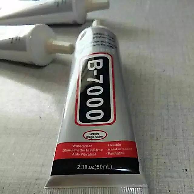 Lem payet/lem logo/lem aplikasi bordir/lem B-7000 50gram