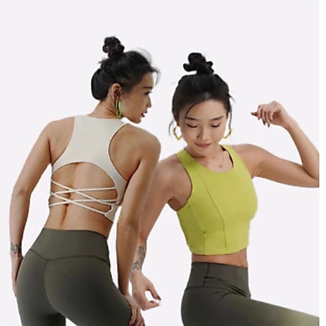 (Area Zumba) Open Cross Back Bra (Include Cup bra) - Sport Bra Yoga Gym Workout Wanita