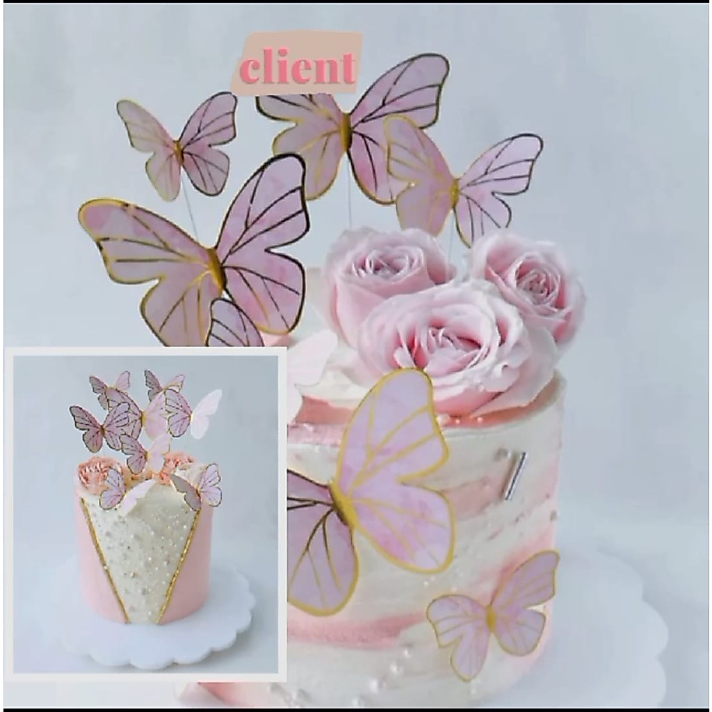 Topper Kupu - Topper Kupu Glitter - Hiasan Kupu