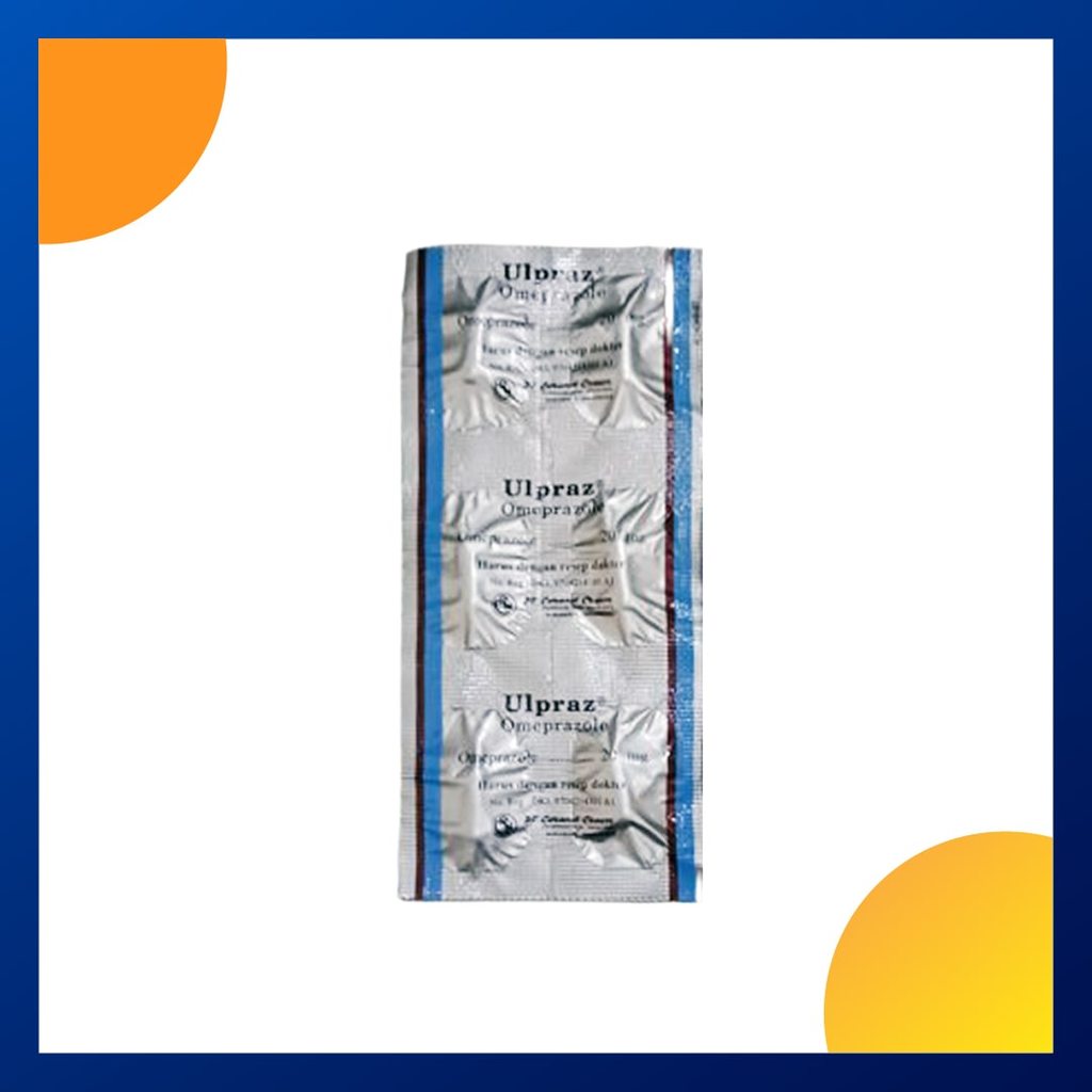 ULPRAZ 20 MG 1 STRIP @ 6 KAPSUL LEPAS TUNDA