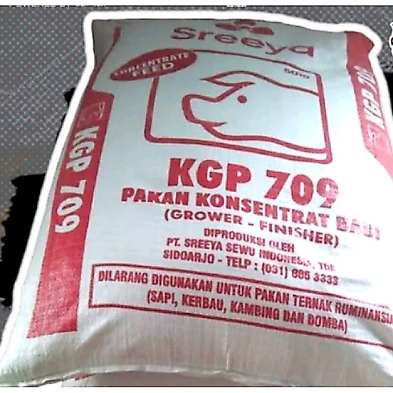 Konsentrat Babi Halus Kgp 709 Pakan campuran Ternak