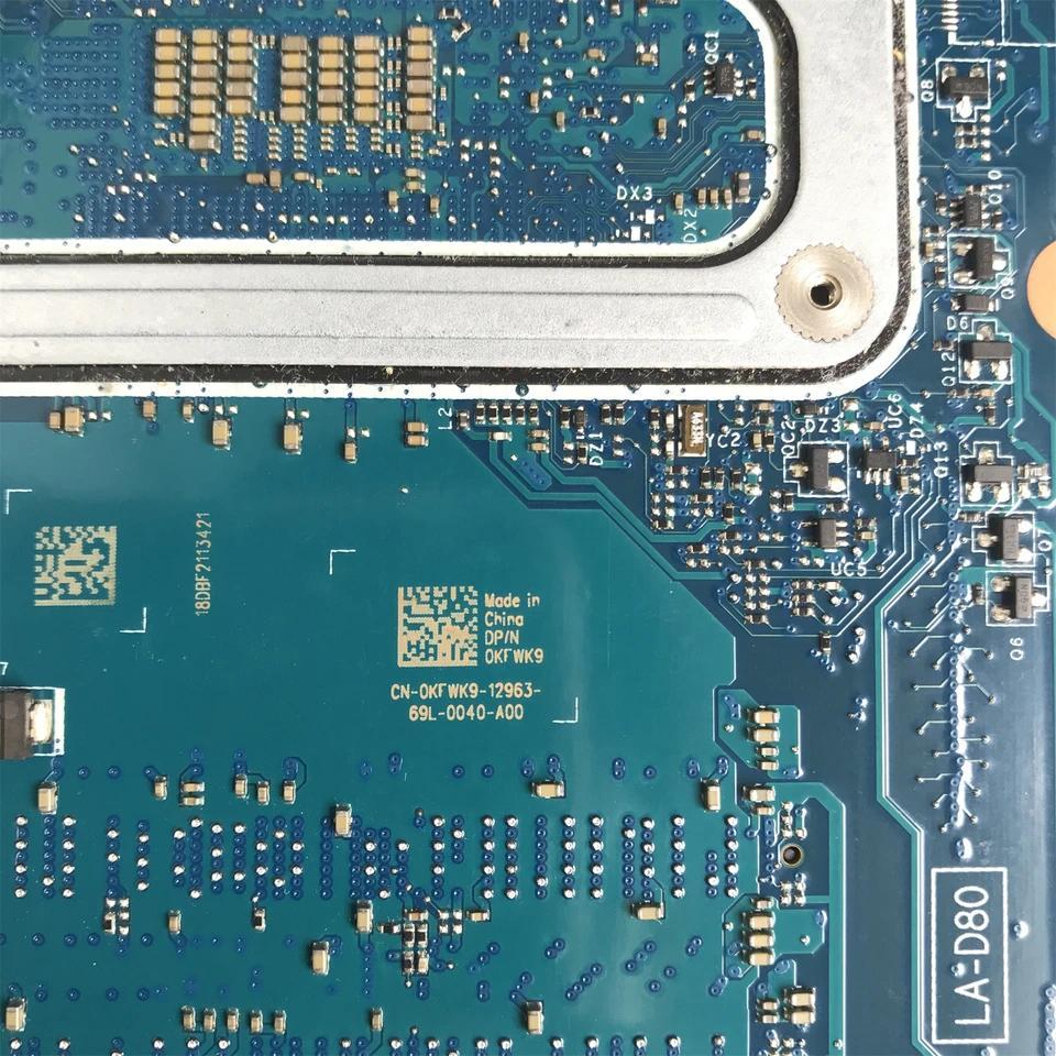 BAL20 LA-D801P For dell piron 15 5567 5767 Laptop Motherboard I5-7200 I7-7500 CPU R7 M440 2GB GPU -0