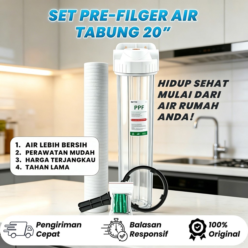 HOUSING FILTER AIR  20" + Filter PPF 5 Micron