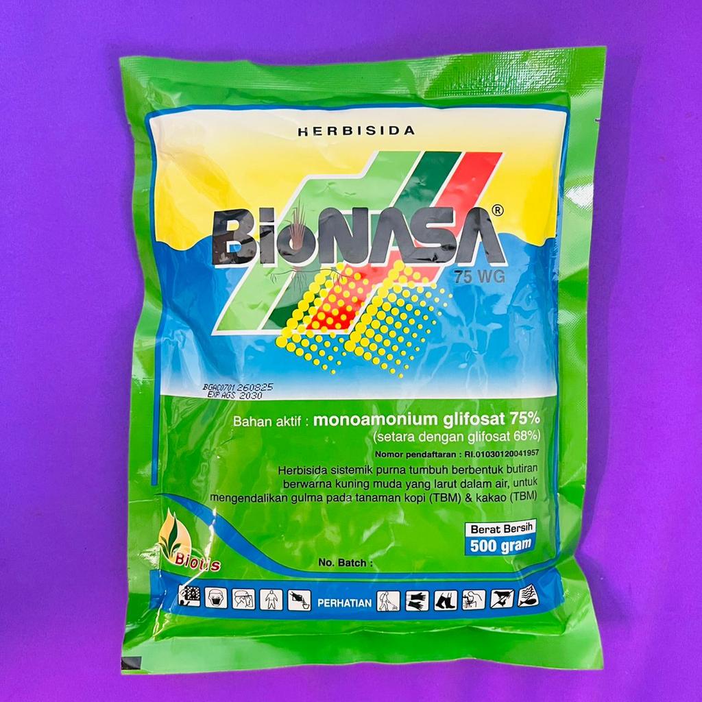 Herbisida sistemik purna tumbuh BIONASA 75WG isi 500gr efektif untuk teki dari BIOTIS
