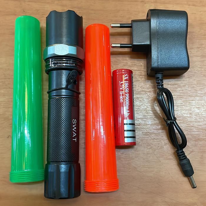 Senter Swat polisi / senter led / senter lampu lalu lintas