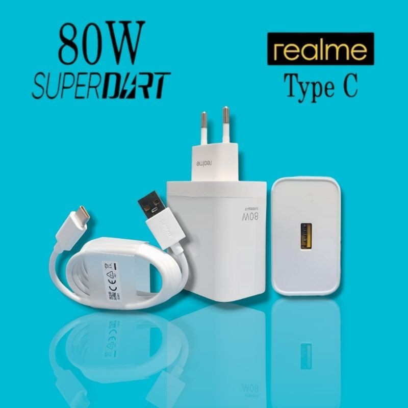 New Charger Casan Relmi 6 7 8 8s 9 9i 10 10s 11 Pro 5G Original 80W Super Dart Vooc Type C