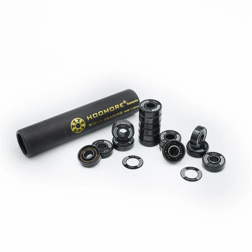 HOOMORE brand SI3N4 Black Ceramic 608RS High Speed Self-lubricated 7-balls Undeformed Stable 608 inl