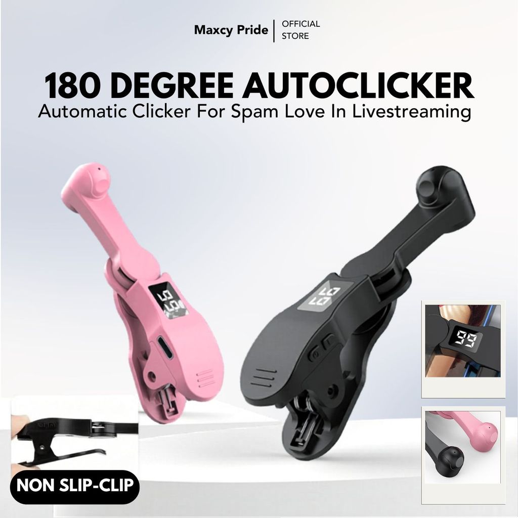 Auto Clicker LED Alat Tap Tap Layar Ponsel Automatic Tapper Mini Portable untuk Live Streaming & Gam