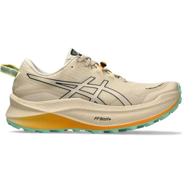 Sepatu Trail Running Outdoor Asics Trabuco Max 3 Beige Orange Blue