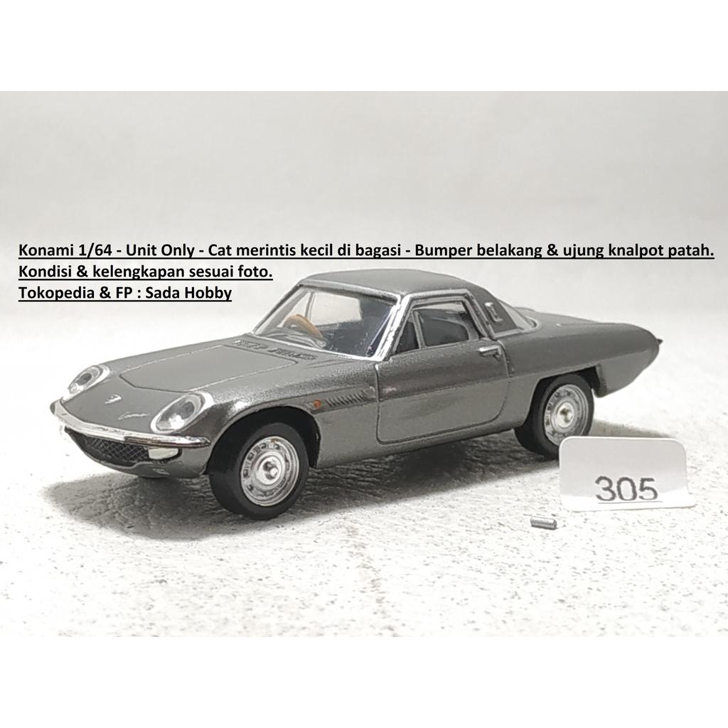 Konami 1/64 Mazda Cosmo Sport (L108) 1968 Grey Unit Only MINUS