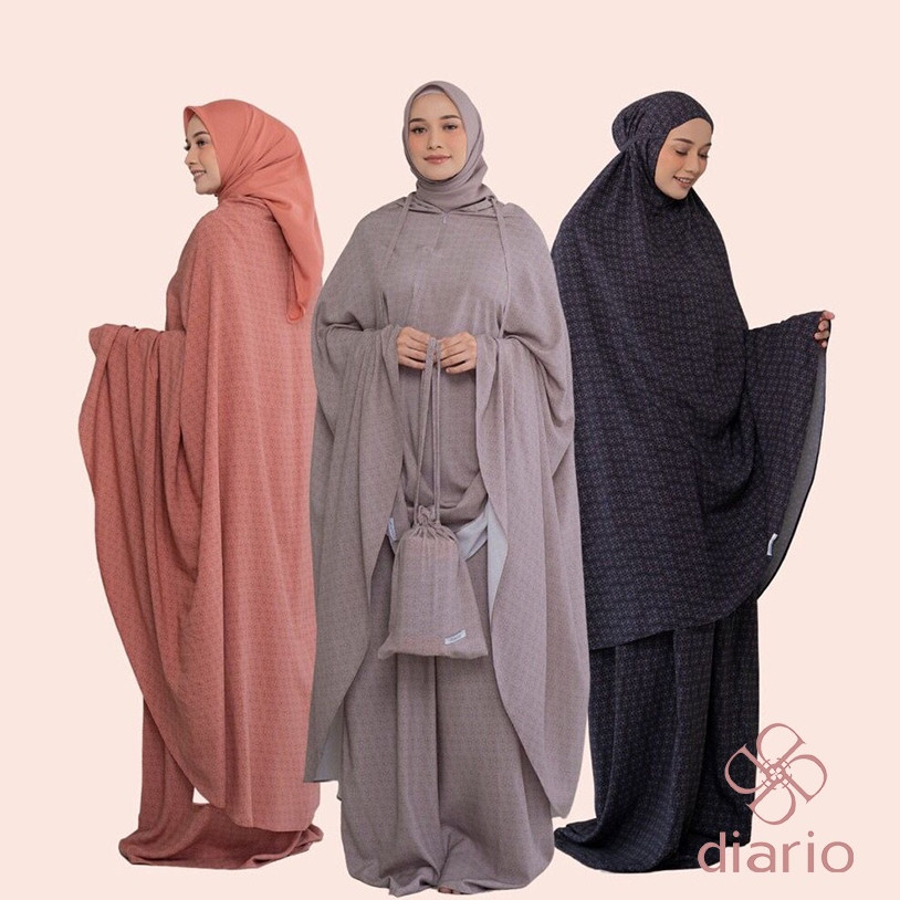 bunga.. Diario - Mukena Dewasa Rayon Lunara 2 in 1 989