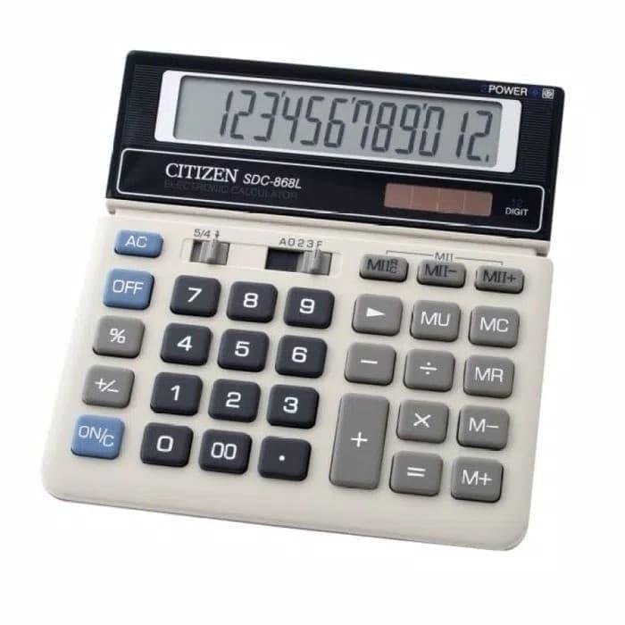 Kalkulator Citizen Type SDC 868 L - Calculator Citizen 12 Digit 868 L - SDC-868 L
