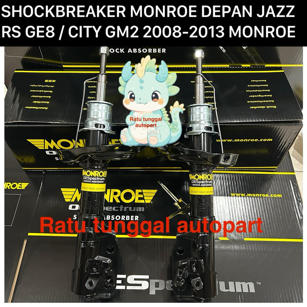 SHOCKBREAKER MONROE DEPAN JAZZ RS / CITY GM 2 2008-2013 ASLI ORIGINAL MONROE OESPECTRUM