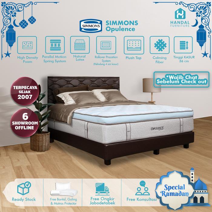 MEGA SALE Kasur Springbed Simmons Opulence 100x200, 120x200, 160x200, 180x200, 200x200, Latex Anti B