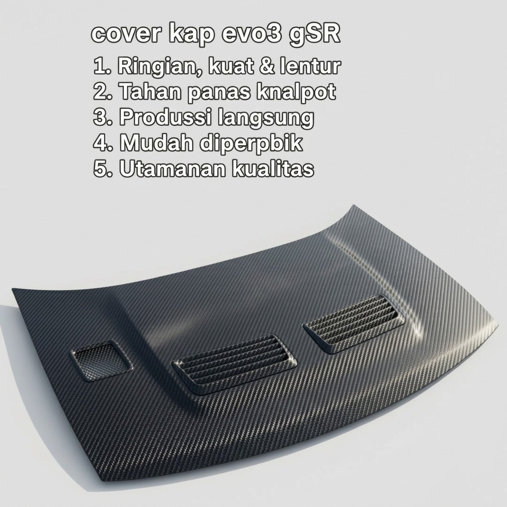 cover kap lancer evo 3 gsr bodykit lancer gti glxi