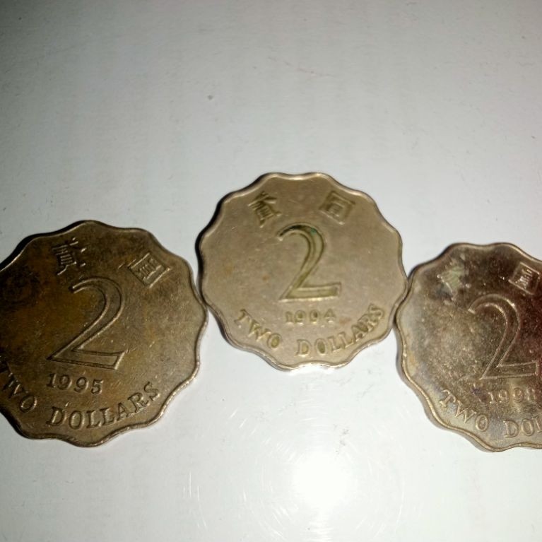 Koin 2 Dollar Hongkong