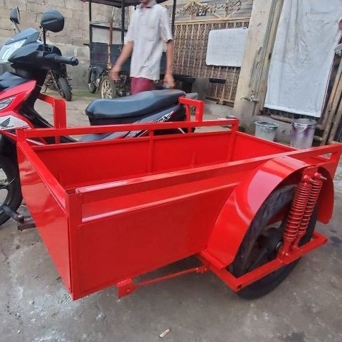 Sespan Gerobak Samping Kereta Samping Bentor Angkut Barang Gerobak Galon