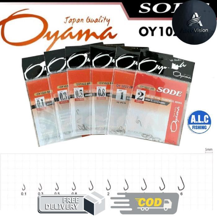 Kail Oyama Sode no 0.1 0.3 0.5 0.8 1 Hook Pancing micro fishing tanpa lubang murah berkualitas ikan 