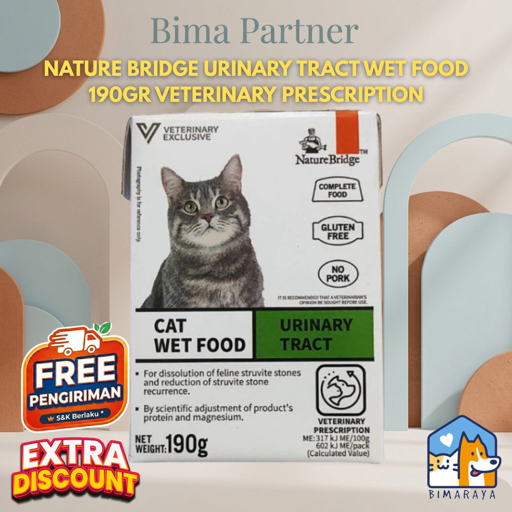 NATURE BRIDGE URINARY TRACT WET FOOD 190GR VETERINARY PRESCRIPTION