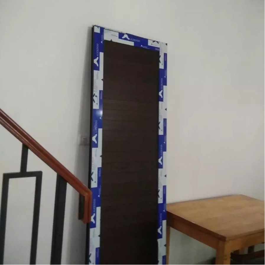 KUSEN PINTU ALUMUNIUM + DAUN PINTU DUA PINTU