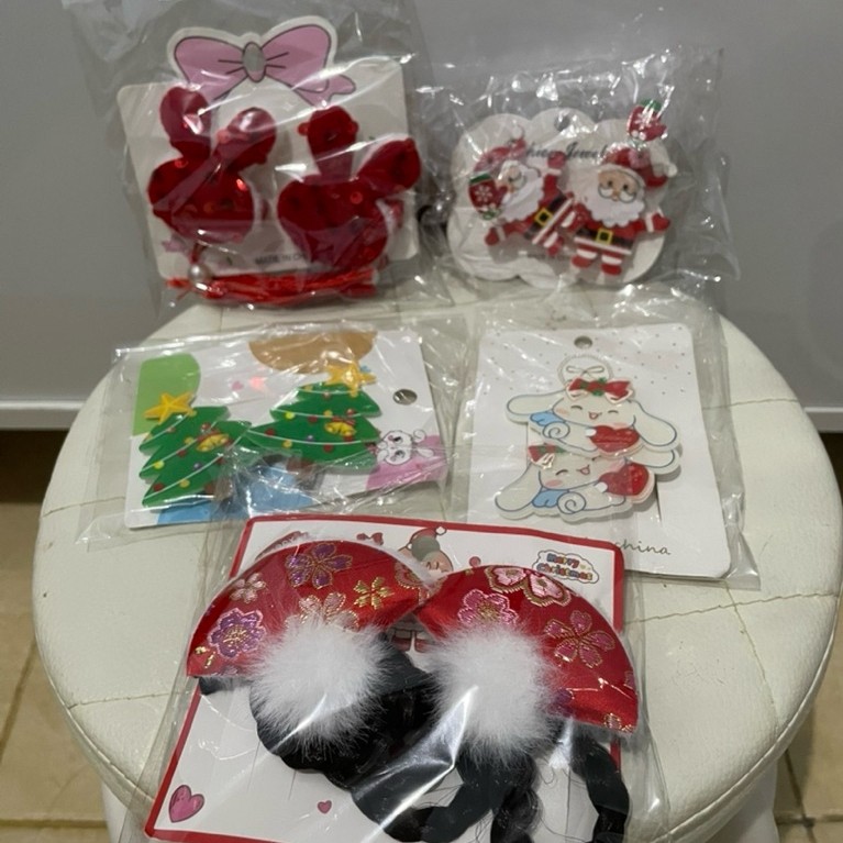 Aksesoris Anak Cewek / Aksesoris Rambut Natal / Assesoris Rambut Imlek - Aksesoris Unik - Jepit Kara